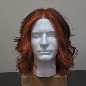 Auburn Wavy Hair Wig
